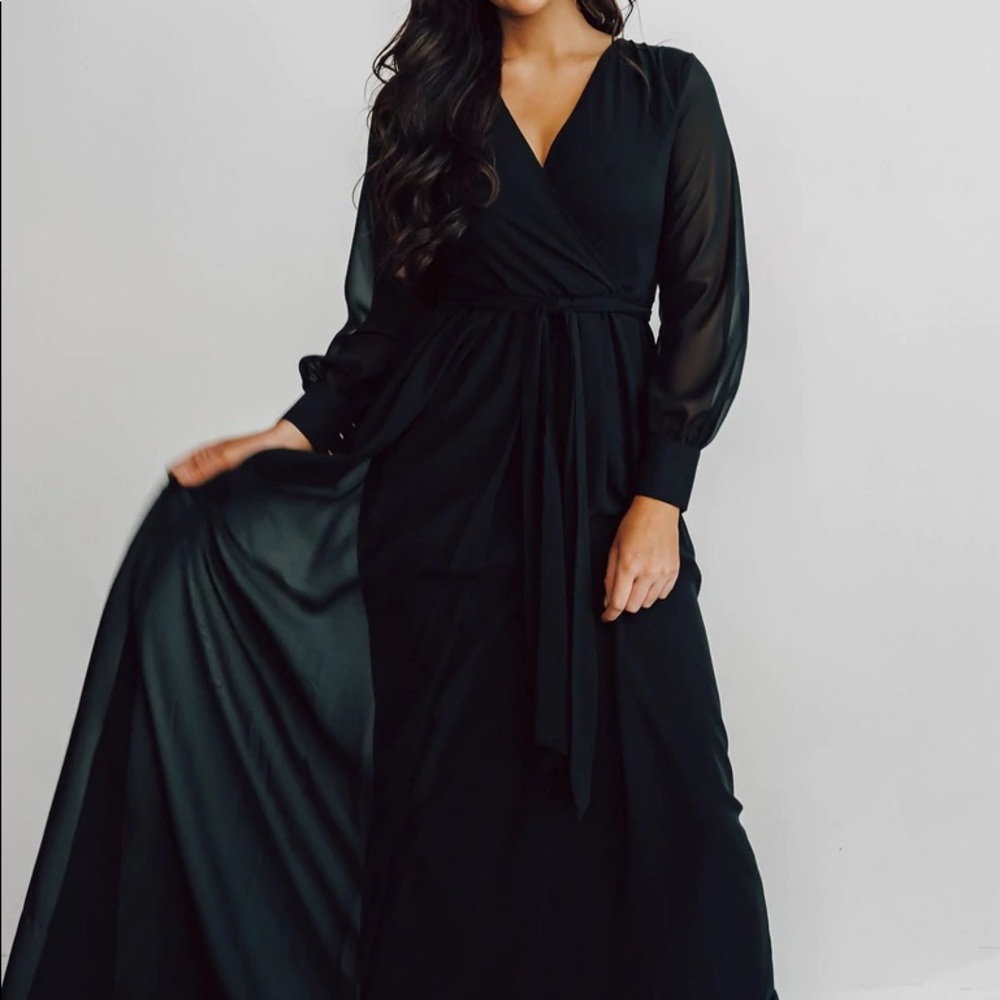 Baltic Born Elegant Black Maxi Dress
